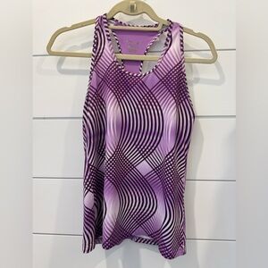 Champion Purple Patterned Women's Dry Fit Tank Top